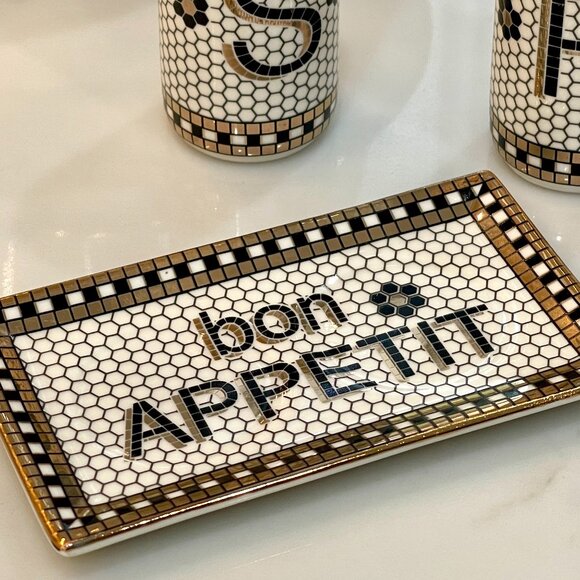 Subway Tile-Style Salt and Pepper Shaker Set -Anthropologie -NEW - Picture 14 of 16